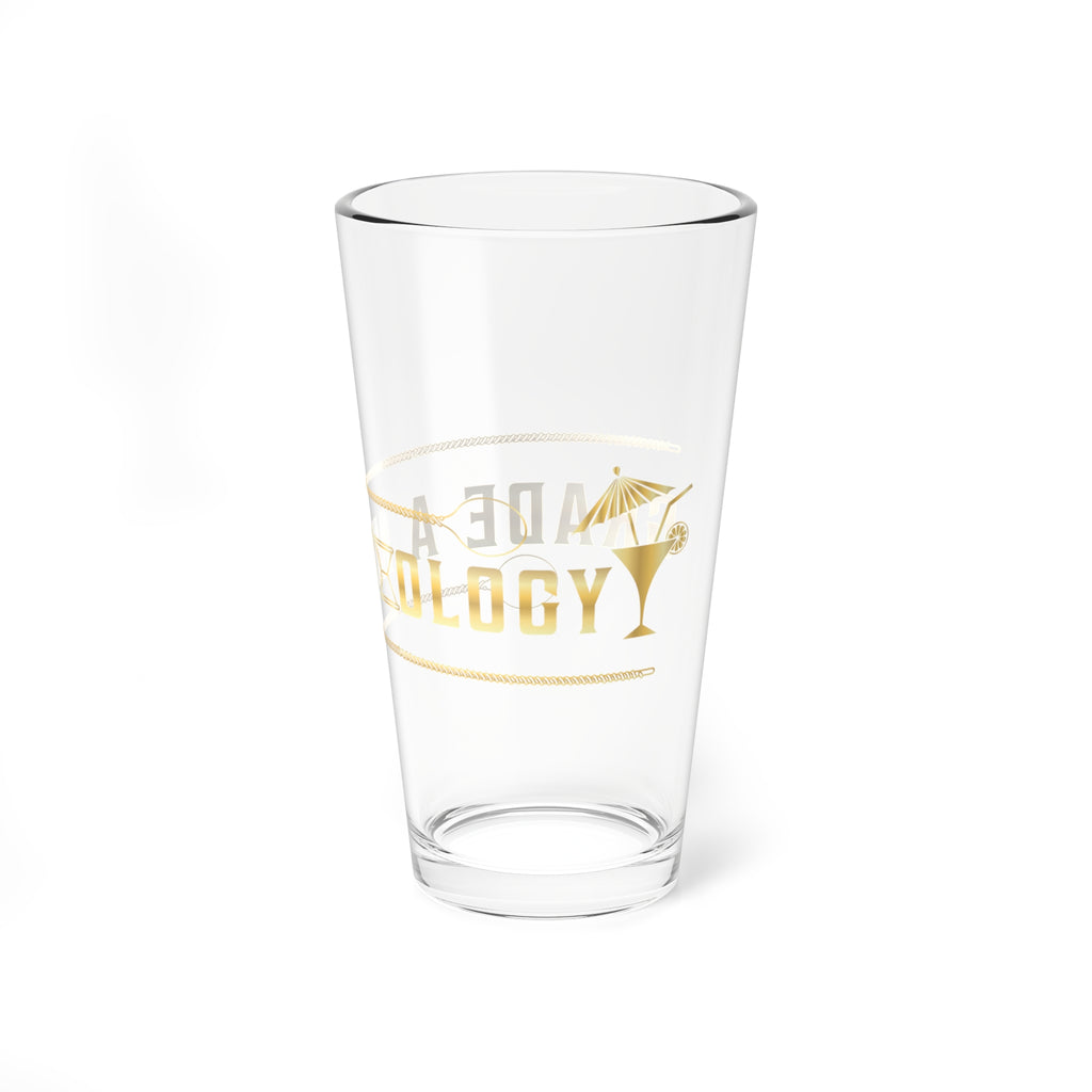 Gold Script 16oz Mixing Glass — You’re a Grade A Bartender Cocktail Shaker Glass