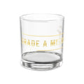 10oz Rocks Glass — 'Grade A Mixology' Gold Accent Cocktail Tumbler