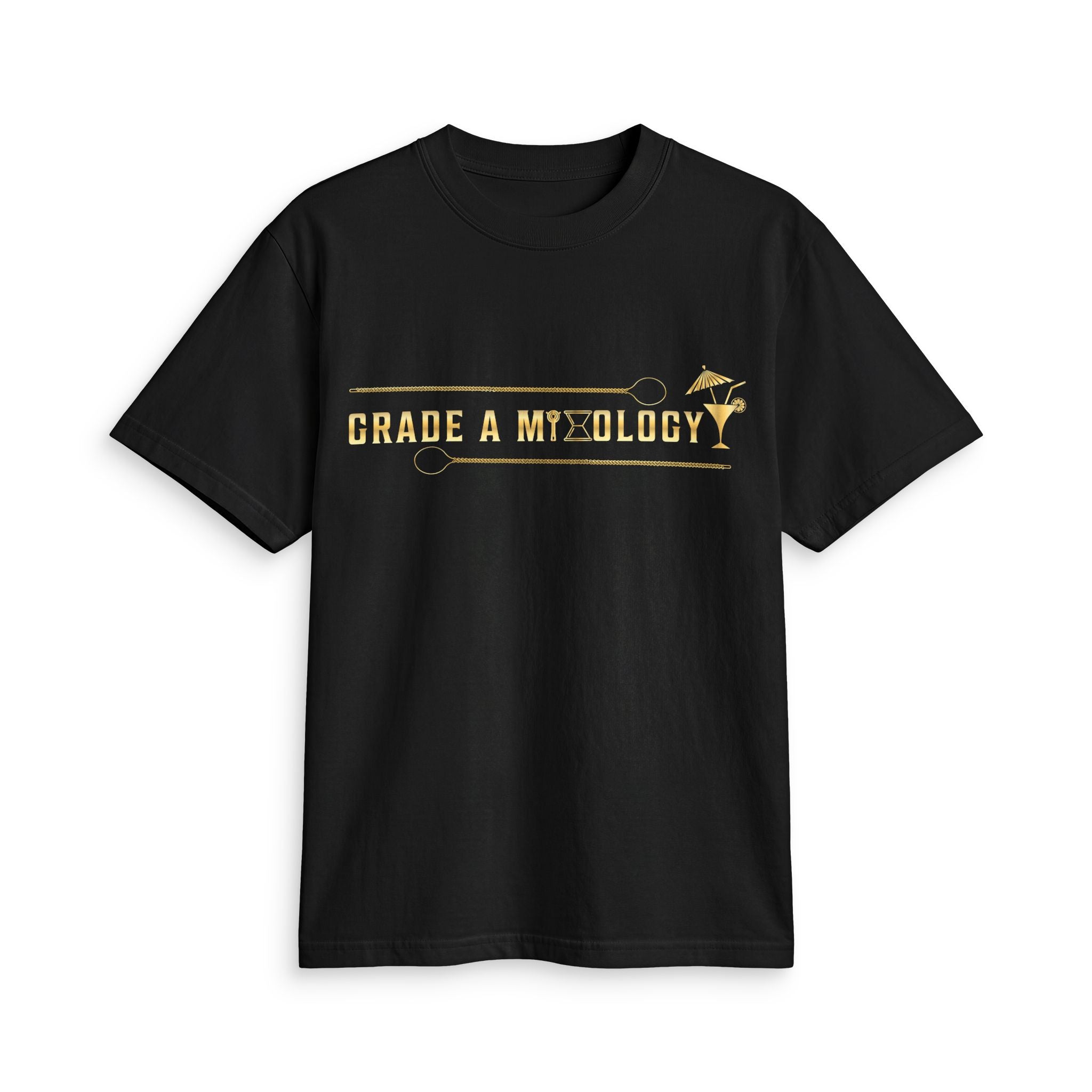 Grade A Melody T-Shirt — Gold Script Music Tee