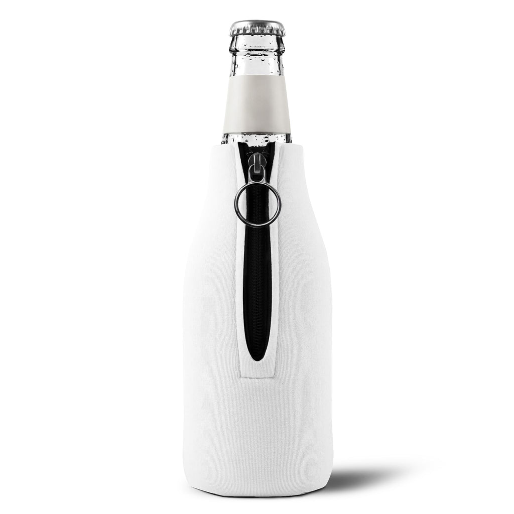 Zip-Up Bottle Cooler Sleeve – Insulated Can & Bottle Koozie with Zipper