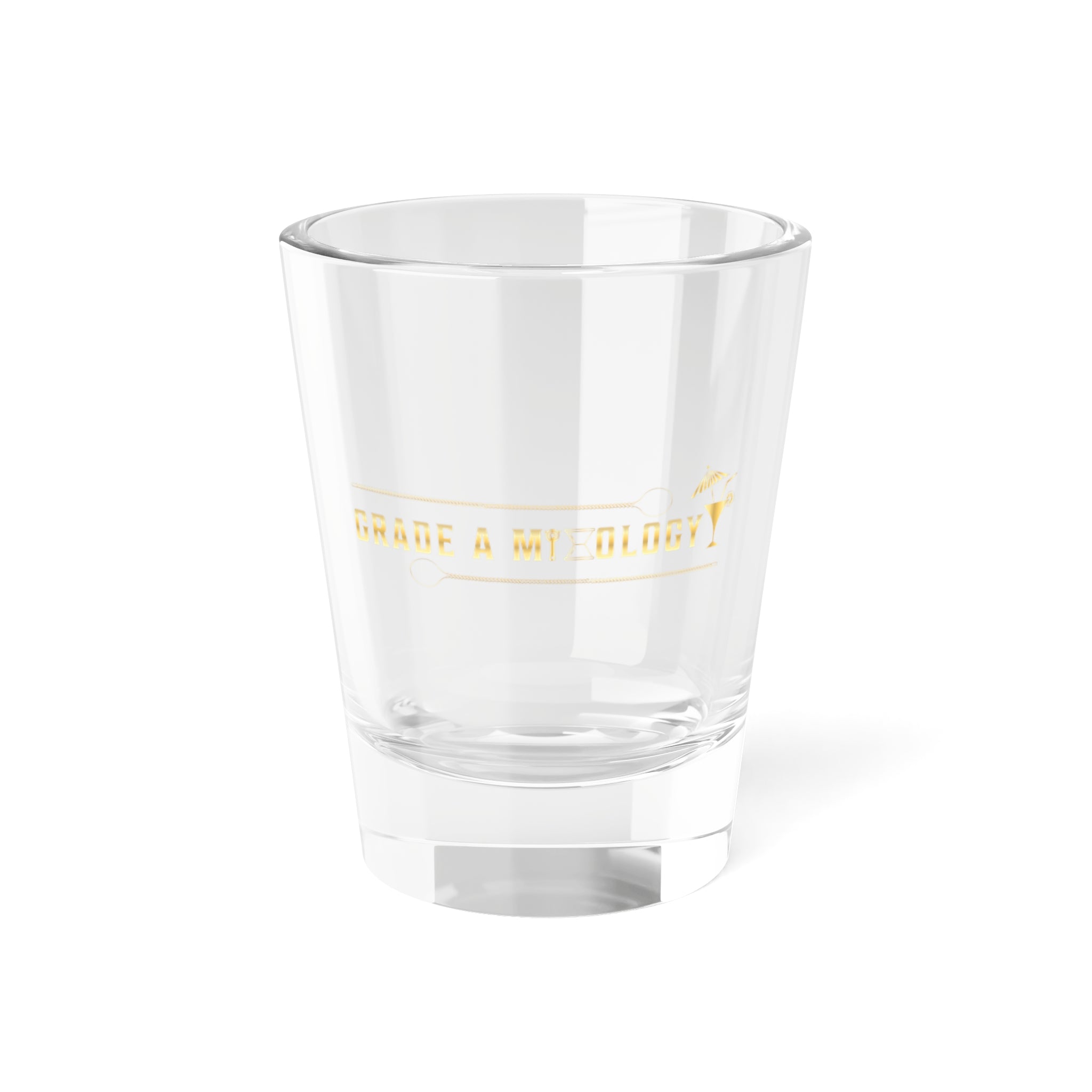 Shot Glass — 'Grab a Mezcalito' Gold-Accent 1.5oz Party Shooter